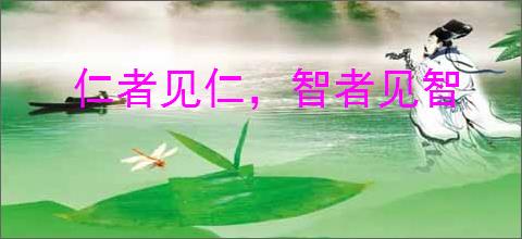 仁者见仁，智者见智