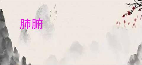 肺腑