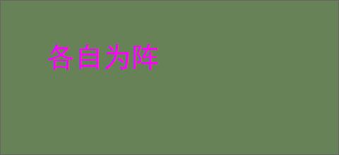 各自为阵