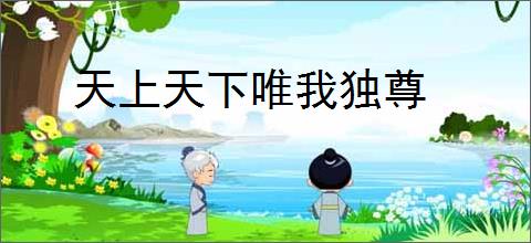 天上天下唯我独尊